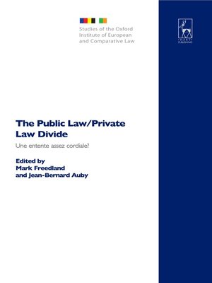 cover image of The Public Law / Private Law Divide